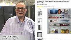 GE Refrigerators Bottom mount Freezer - Product review GBE21DGK, GDE21EMK, GDE25ESK