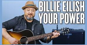 Billie Eilish Your Power Guitar Lesson + Tutorial