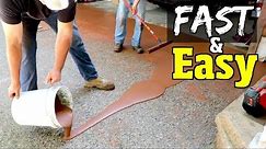 How to Resurface Concrete for Beginners Part 2 $660 DIY Driveway repair / restoration project