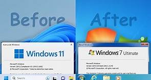 How to transform Windows 11 into Windows 7