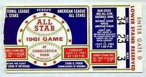 1961 MLB All Star Game - San Francisco
