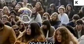1969 Abbie Hoffman Makes Speech, San Francisco, Hippie | Kinolibrary