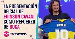La presentación oficial de Edinson #Cavani como refuerzo de #Boca | #TNTFútbol