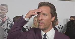 Matthew McConaughey learns about death of Sam Shepard