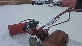 Troy-Bilt Horse PTO Tiller/ Two Wheel Tractor Plowing Wet Snow