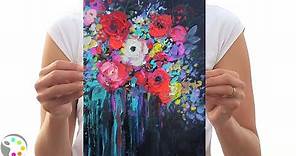 How to Paint Flowers | Acrylic Painting Tutorial