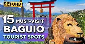 TOP 15 Must-Visit Tourist Spots in BAGUIO Philippines! UPDATED 🇵🇭【4K】