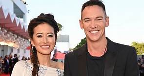 Smiling Jonathan Rhys Meyers Makes Rare Public Appearance With Wife Mara