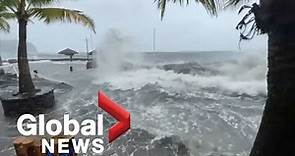 Typhoon Rai: Philippines hit with severe flooding as storm intensifies to Category 5