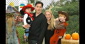 actor Brendan Fraser with ex-wife Actress Afton Smith and kids