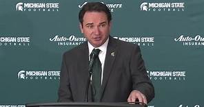 Michigan State introduces new football coach Jonathan Smith
