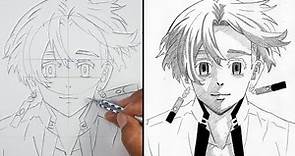 Anime Drawing | How to Draw Izana Kurokawa | Tokyo Revengers