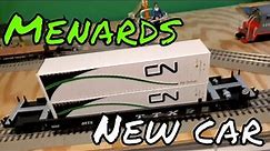 Menards 17" Intermodal Container Car with Containers O Scale