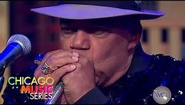 Billy Branch plays the blues on the harmonica on Windy City LIVE