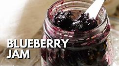 Blueberry Refrigerator Jam - Small Batch Recipe