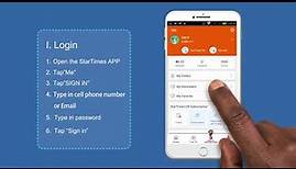 Guide to login to StarTimes App
