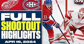 Detroit Red Wings at Montreal Canadiens | FULL Shootout Highlights - April 16, 2024