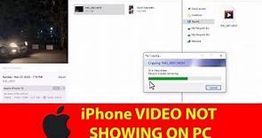 iPhone Large Video Not Showing Up on PC | Can't Find Video File on iPhone