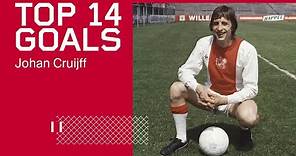 TOP 14 GOALS - Johan Cruijff | His Best Goals for Ajax ✨