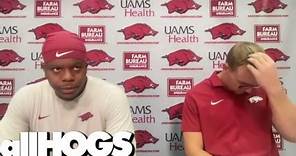 Hogs' KJ Jefferson, Nathan Bax on Rebels