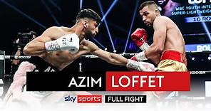 FULL FIGHT! Adam Azim vs Anthony Loffett | WBC Youth Inter-Continental super-lightweight title