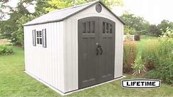 Lifetime 8' x 10' Outdoor Storage Shed | Model 60202 | Features & Benefits Video