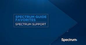 Spectrum Guide – Favorites