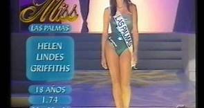 Helen Lindes en Miss España 2000