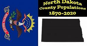 North Dakota County Populations | 1870-2020