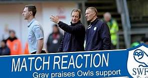 Credit to the fans at The Valley | SWFC's Stuart Gray on Owls support