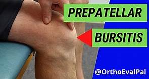 Prepatellar Bursitis (Anterior knee pain and swelling)
