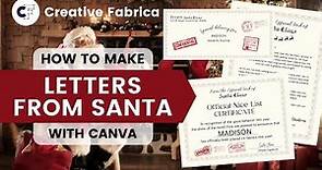 🎅 Personalized Santa Letter and Nice List Certificate Using Canva