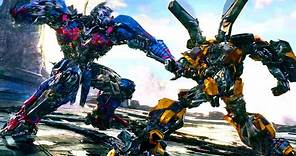 Bumblebee vs. Optimus Prime malvado | Transformers: el último caballero | Clip en Español