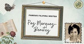 Paz Marquez-Benitez, a Filipina Writer (A short biography)