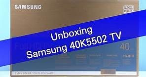 Samsung 40K5502 K5500 TV unboxing