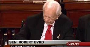 Senator Robert Byrd on Congressional Service