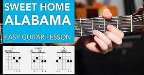 Play Sweet Home Alabama on acoustic with 3 EASY CHORDS!