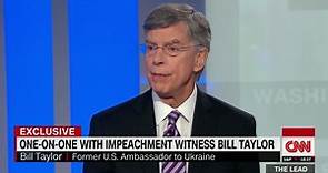 Key witness Ambassador Bill Taylor talks in first post-impeachment interview