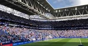 RCD Espanyol 2-1 Real Madrid. Tremendo ambiente en RCDE Stadium.La Afición canta su himno A Capella.