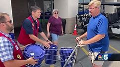 Lowe's in Plattsburgh hands out free supply buckets to flood victims