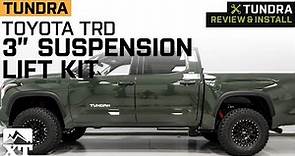 2022-2023 4WD Tundra Toyota 3-Inch TRD Suspension Lift Kit Review & Install