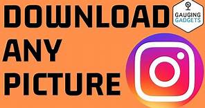 How to Download Any Picture From Instagram - PC, Macbook, or Chromebook
