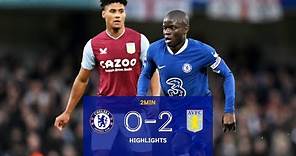 Chelsea v Aston Villa (0-2) | Highlights | Premier League