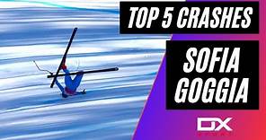Top 5 Best Crashes by Sofia Goggia | Alpine Ski 🇮🇹