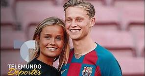 Lo que hizo Frenkie de Jong para que su novia se sintiera bien en Barcelona | Telemundo Deportes