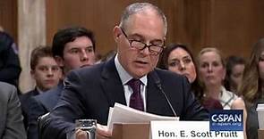 EPA Administrator Nominee Scott Pruitt Opening Statement (C-SPAN)
