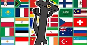 Toothless Dancing in different countries