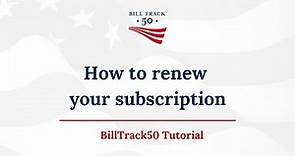 How to renew your subscription
