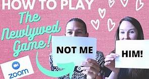 HOW TO PLAY THE NEWLYWED GAME on Zoom and in Real Life | Wedding, shower, or bachelorette party game