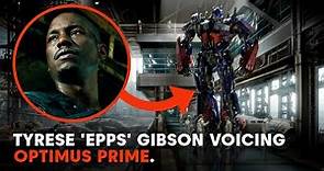 RARE CLIP! Tyrese Gibson VOICING Optimus Prime!
